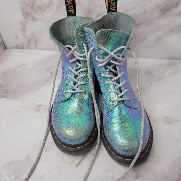 Dr. Martens 1460 Pascal Iridescent 8-Eye Boot Size 6 - Picture 10 of 16